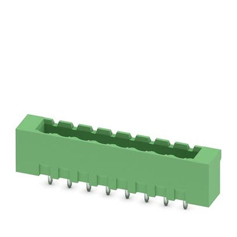 Phoenix Contact MSTBVA Series Straight Wave Soldering Mount PCB Header, 8 Contact(s), 5.08 mm Pitch, 1 Row, Shrouded