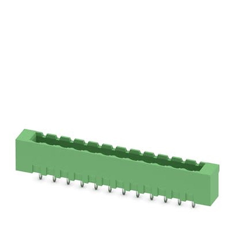 Phoenix Contact MSTBVA Series Straight Wave Soldering Mount PCB Header, 12 Contact(s), 5.08 mm Pitch, 1 Row, Shrouded