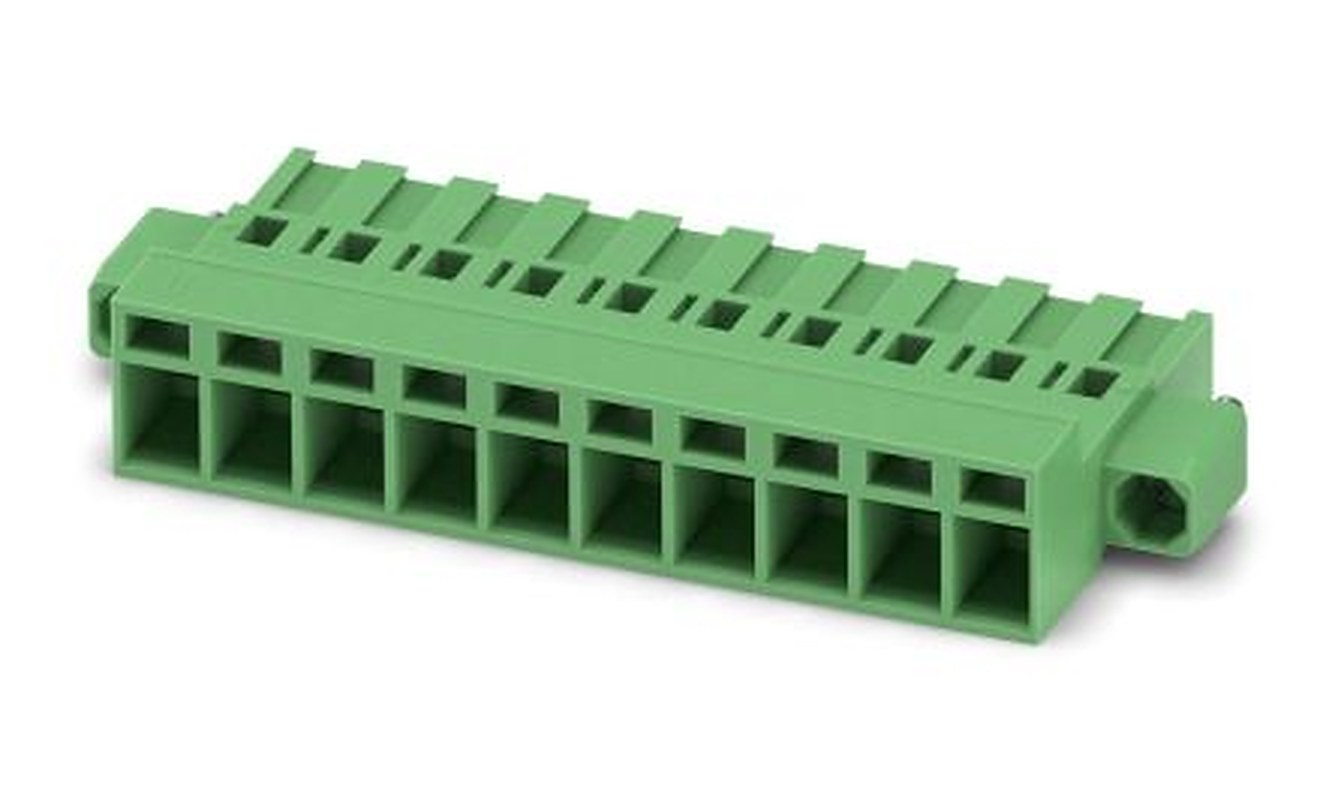 Phoenix Contact MSTBC 2.5/10-STZF-5.08 Series Pluggable Terminal Block, 10-Contact, 5.08 mm Pitch, 1 Row, 1809815