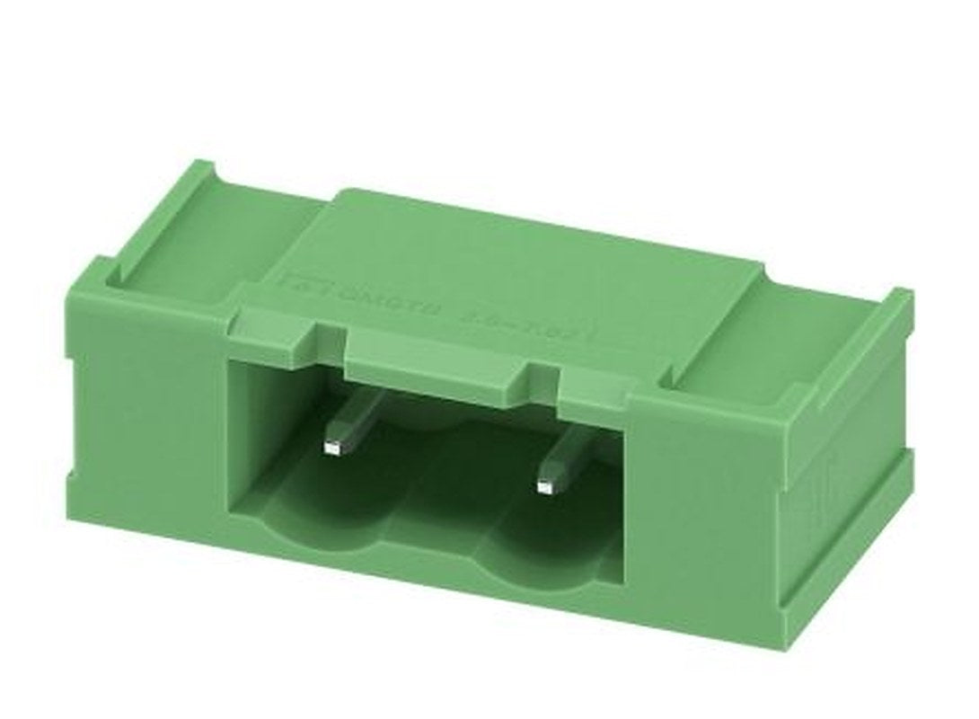 Phoenix Contact GMSTBA 2.5 HC/ 2-G-7.62-LR Series Pluggable Terminal Block, 2-Contact, 7.62 mm Pitch, 1 Row, 1812869