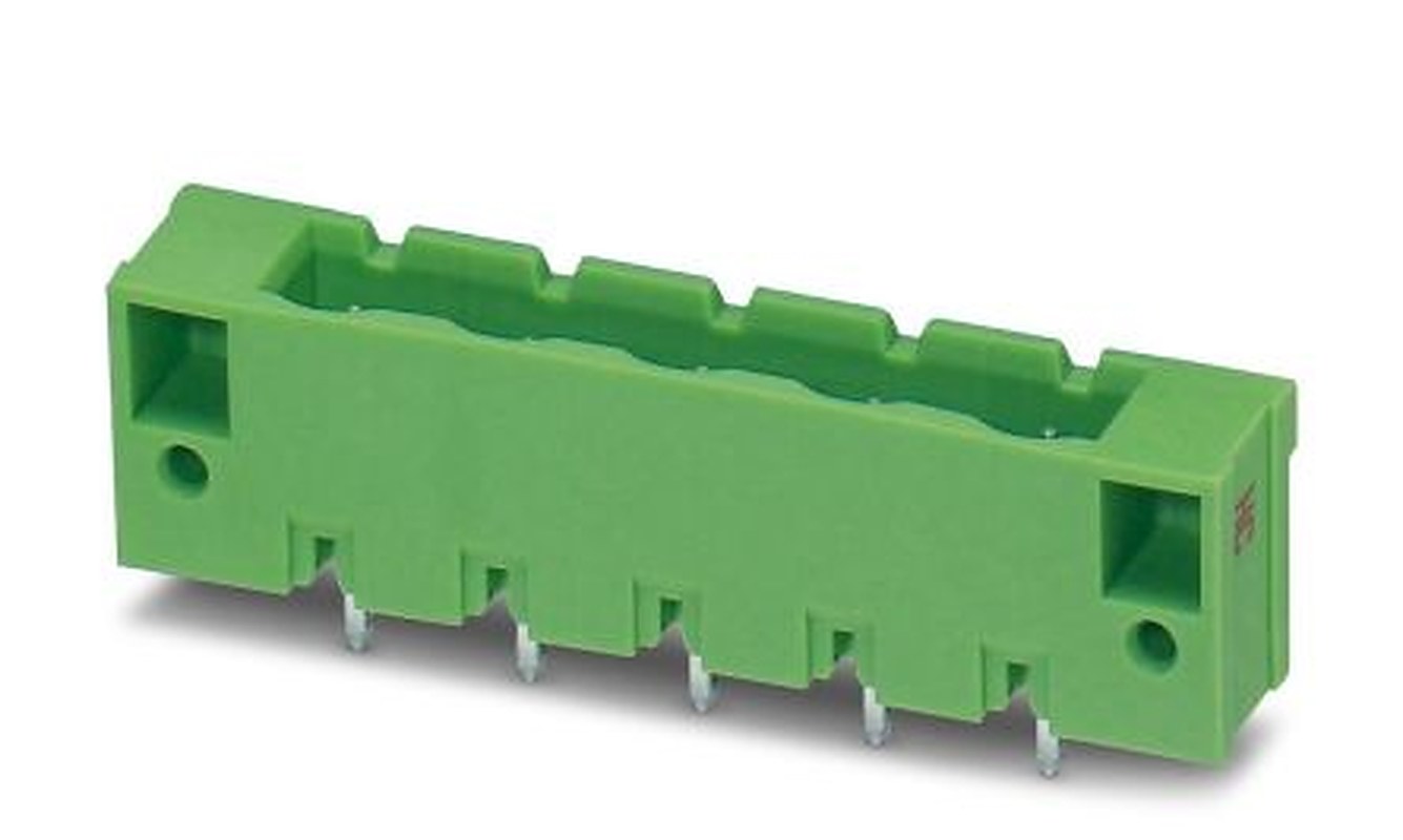 Phoenix Contact GMSTBVA 2.5 HC/ 4-G-7.62-LR Series Pluggable Terminal Block, 4-Contact, 7.62 mm Pitch, 1 Row, 1812995