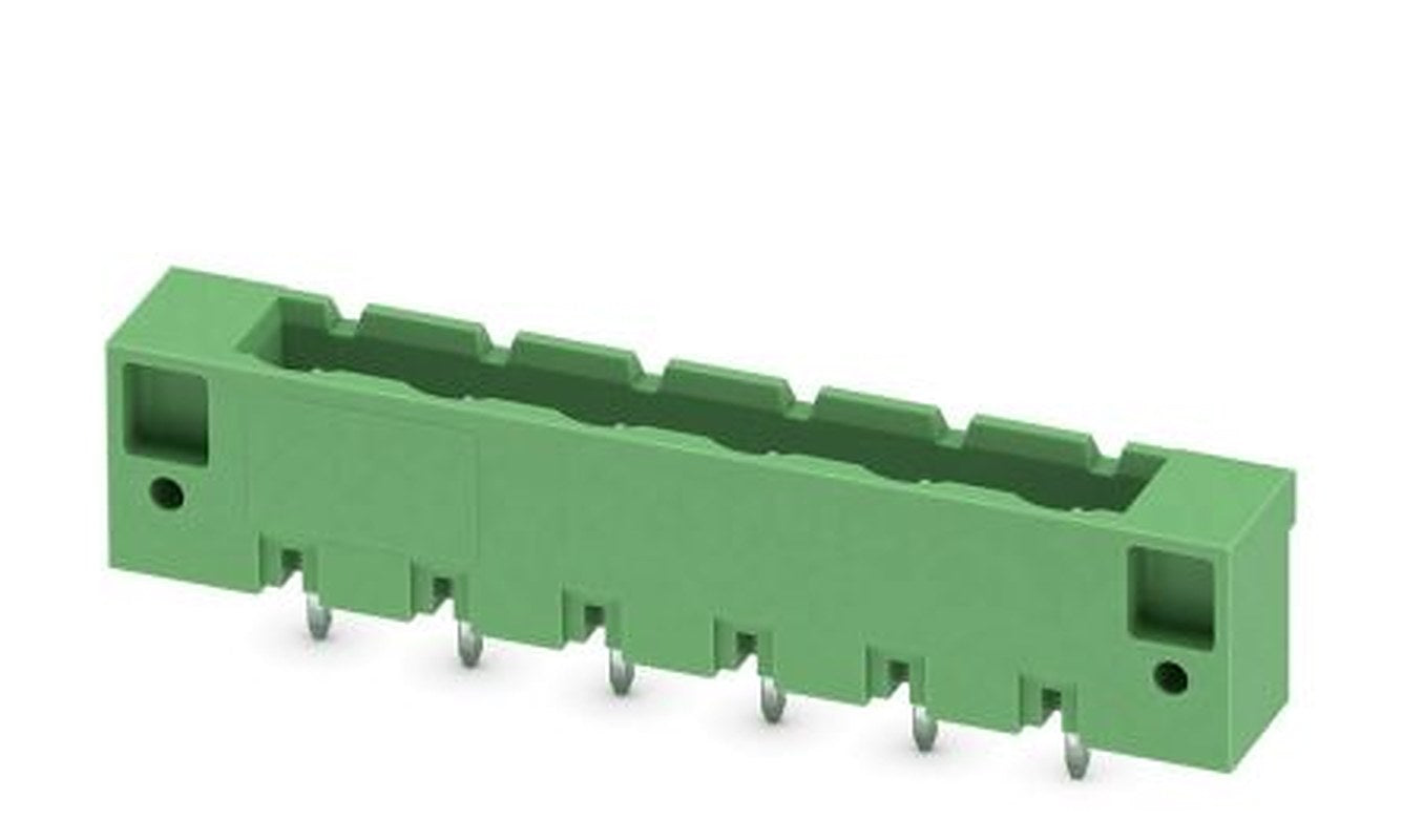 Phoenix Contact GMSTBVA 2.5 HC/ 6-G-7.62-LR Series Pluggable Terminal Block, 6-Contact, 7.62 mm Pitch, 1 Row, 1813017