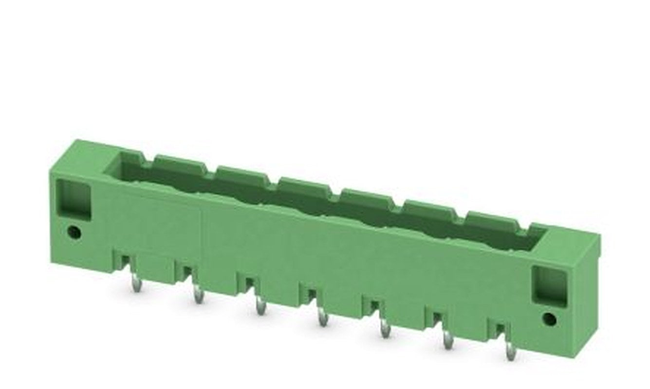 Phoenix Contact GMSTBVA 2.5 HC/ 7-G-7.62-LR Series Pluggable Terminal Block, 7-Contact, 7.62 mm Pitch, 1 Row, 1813020