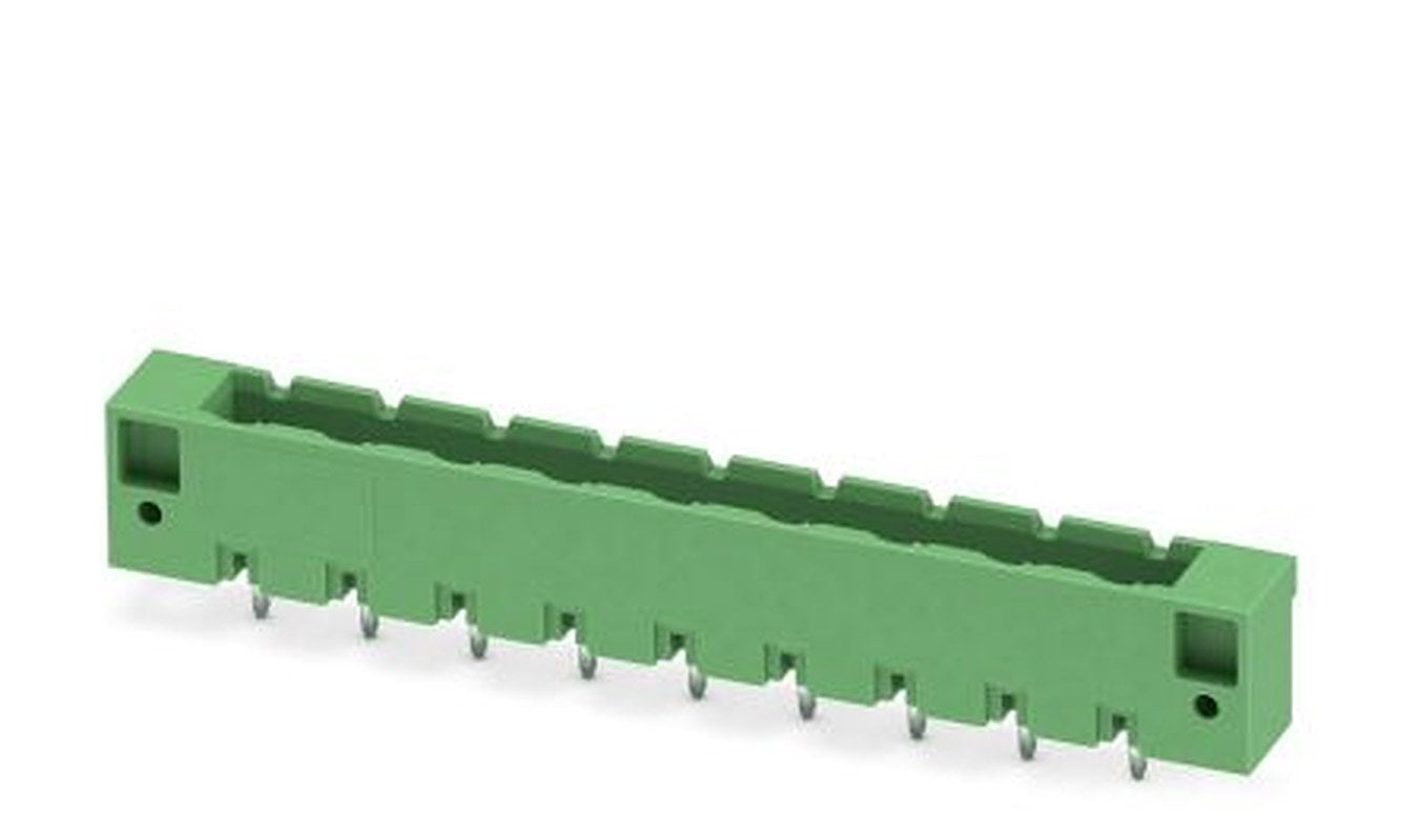 Phoenix Contact GMSTBVA 2.5 HC/ 9-G-7.62-LR Series Pluggable Terminal Block, 9-Contact, 7.62 mm Pitch, 1 Row, 1813046