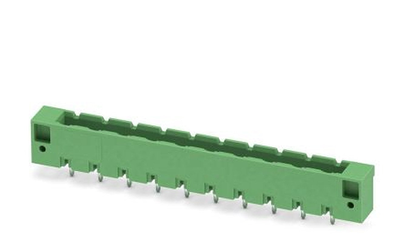 Phoenix Contact GMSTBVA 2.5 HC/10-G-7.62-LR Series Pluggable Terminal Block, 10-Contact, 7.62 mm Pitch, 1 Row, 1813059