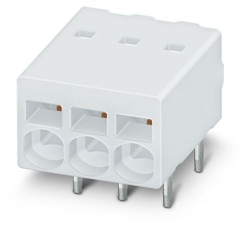 Phoenix Contact PTSM 0.5/4-2.5-H THR WH Series Straight PCB Terminal Block, 4 Contact(s), 2.5 mm Pitch, 1 Row