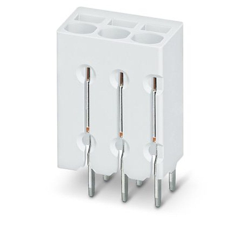Phoenix Contact PTSM 0.5/8-2.5-V THR WH R44 Series Straight PCB Terminal Block, 8 Contact(s), 2.5 mm Pitch, 1 Row