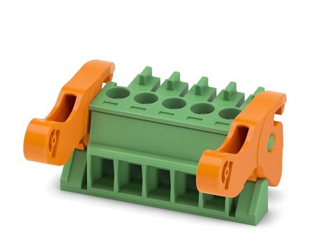 Phoenix Contact MC 1.5/5-ST-3.5-LR Series Pluggable Terminal Block, 5-Contact, 3.5 mm Pitch, 1 Row, 1816881