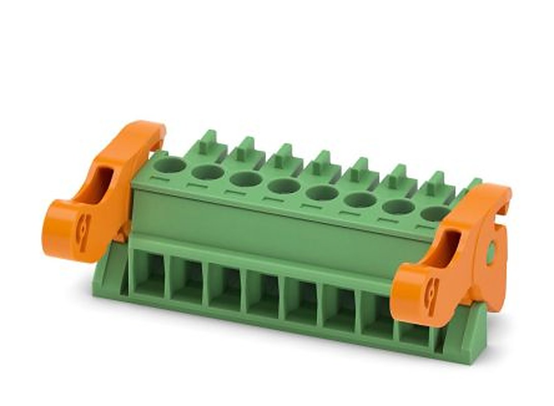 Phoenix Contact MC 1.5/8-ST-3.5-LR Series Pluggable Terminal Block, 8-Contact, 3.5 mm Pitch, 1 Row, 1816917