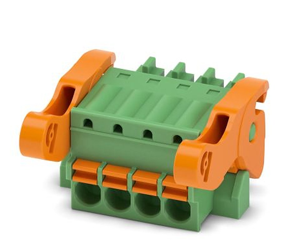Phoenix Contact FK-MCP 1.5/4-ST-3.5-LR Series Pluggable Terminal Block, 4-Contact, 3.5 mm Pitch, 1 Row, 1817259