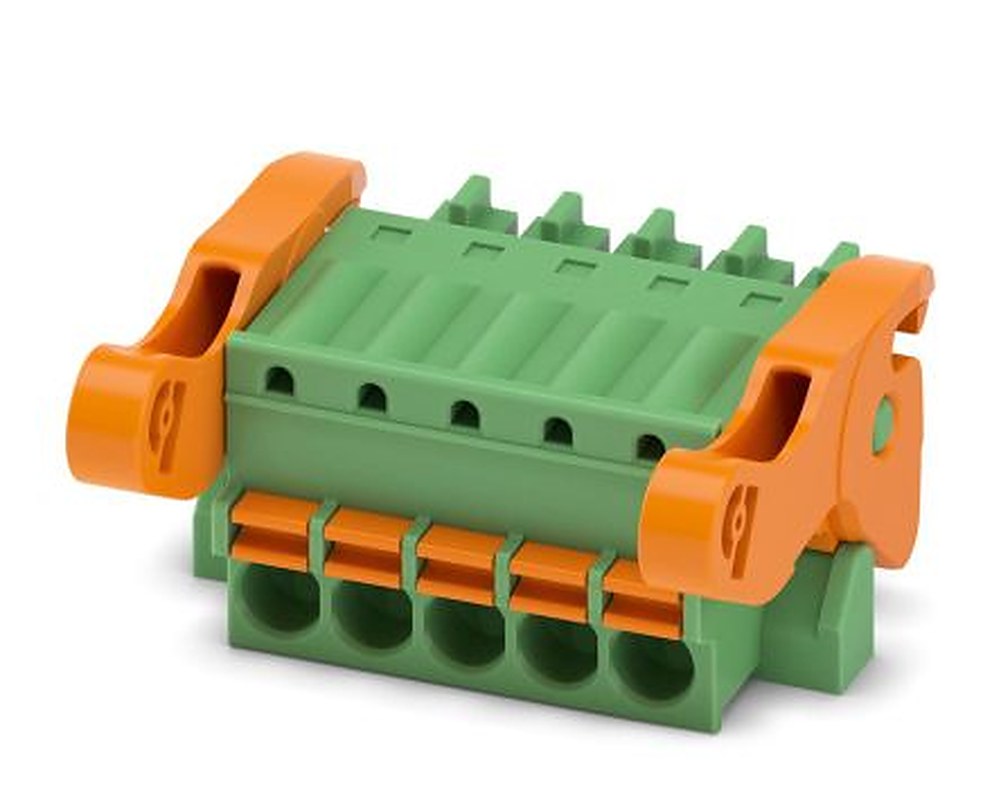 Phoenix Contact FK-MCP 1.5/5-ST-3.5-LR Series Pluggable Terminal Block, 5-Contact, 3.5 mm Pitch, 1 Row, 1817262