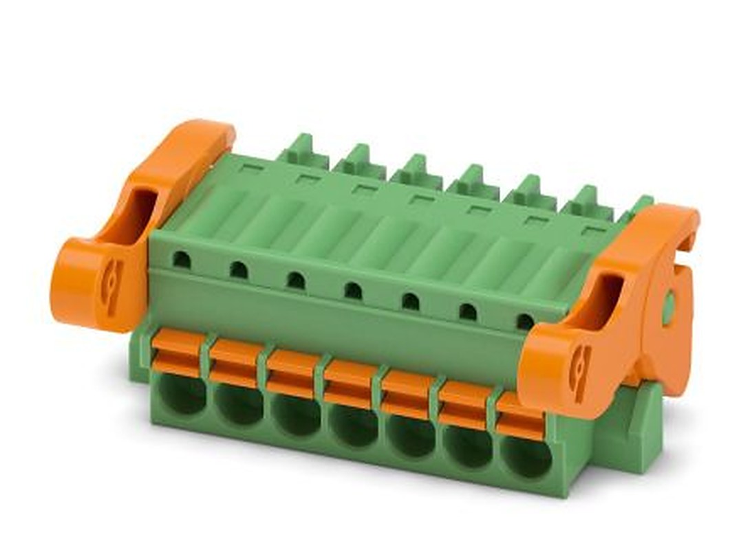 Phoenix Contact FK-MCP 1.5/7-ST-3.5-LR Series Pluggable Terminal Block, 7-Contact, 3.5 mm Pitch, 1 Row, 1817288