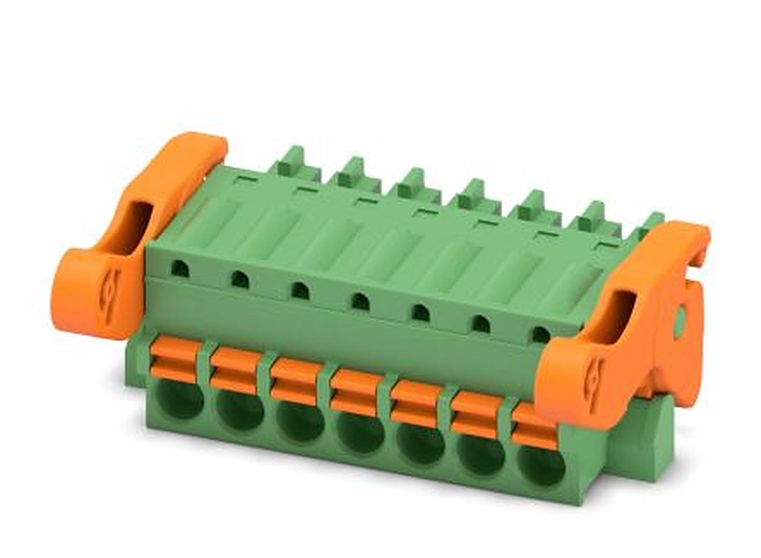 Phoenix Contact FK-MCP 1.5/7-ST-3.81-LR Series Pluggable Terminal Block, 7-Contact, 3.81 mm Pitch, 1 Row, 1817479