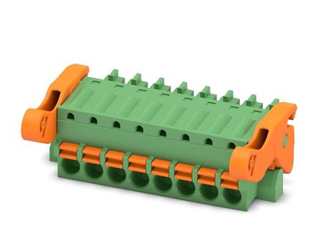 Phoenix Contact FK-MCP 1.5/8-ST-3.81-LR Series Pluggable Terminal Block, 8-Contact, 3.81 mm Pitch, 1 Row, 1817482