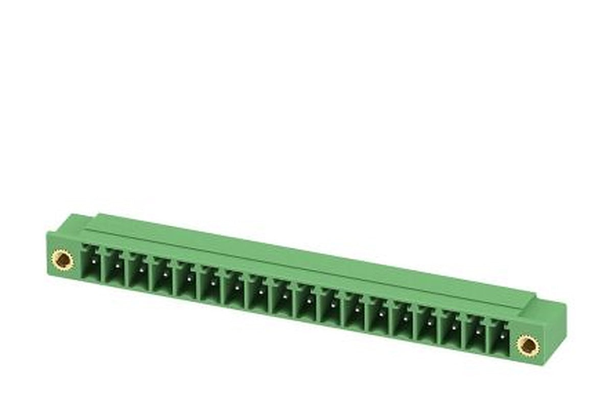 Phoenix Contact MC 1.5/18-GF-3.81-LR Series Right Angle Pluggable Terminal Block, 18 Contact(s), 3.81 mm Pitch, 1 Row