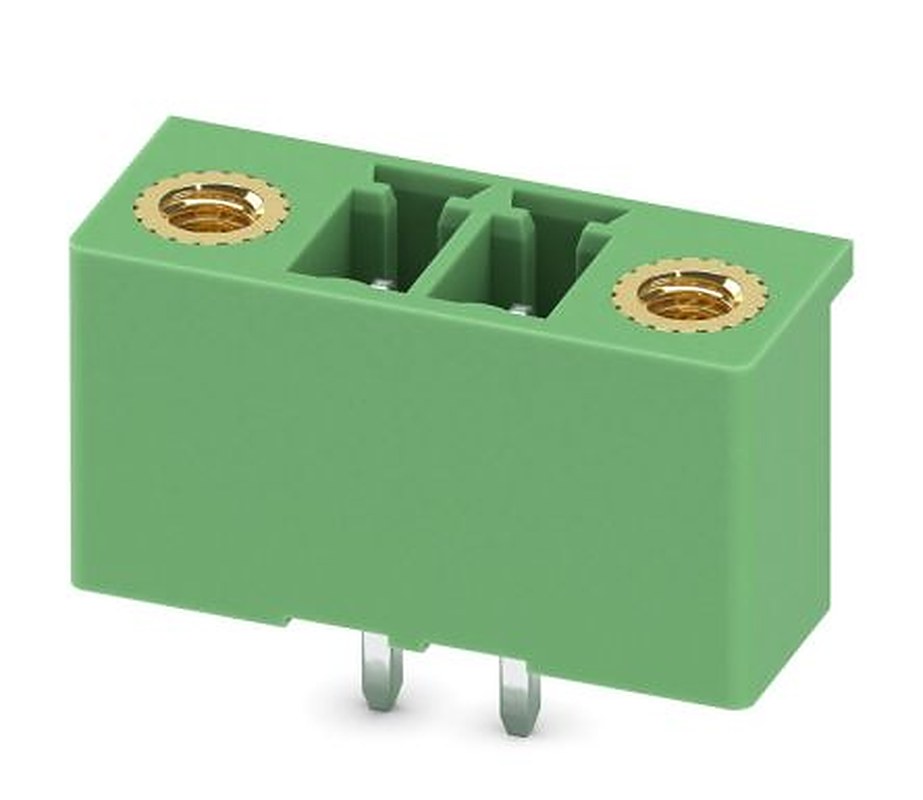 Phoenix Contact MCV 1.5/2-GF-3.5-LR Series Pluggable Terminal Block, 2-Contact, 3.5 mm Pitch, 1 Row, 1817990