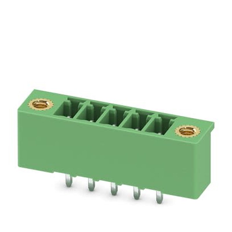Phoenix Contact MCV Series Straight Wave Soldering Mount PCB Header, 5 Contact(s), 3.5 mm Pitch, 1 Row, Shrouded