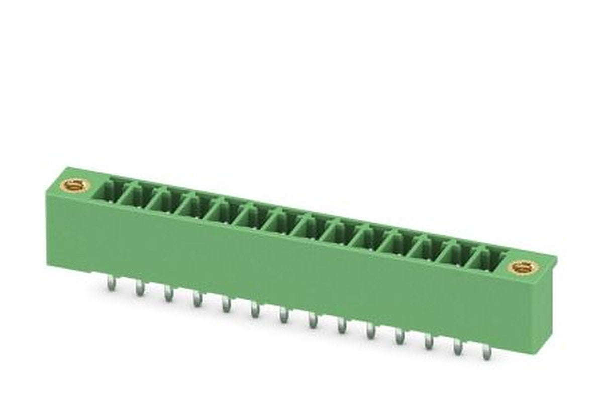 Phoenix Contact MCV 1.5/14-GF-3.5-LR Series Pluggable Terminal Block, 14-Contact, 3.5 mm Pitch, 1 Row, 1818119