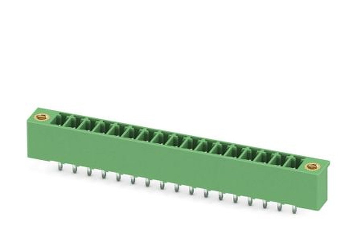 Phoenix Contact MCV 1.5/17-GF-3.5-LR Series Pluggable Terminal Block, 17 Contact(s), 3.5 mm Pitch, 1 Row