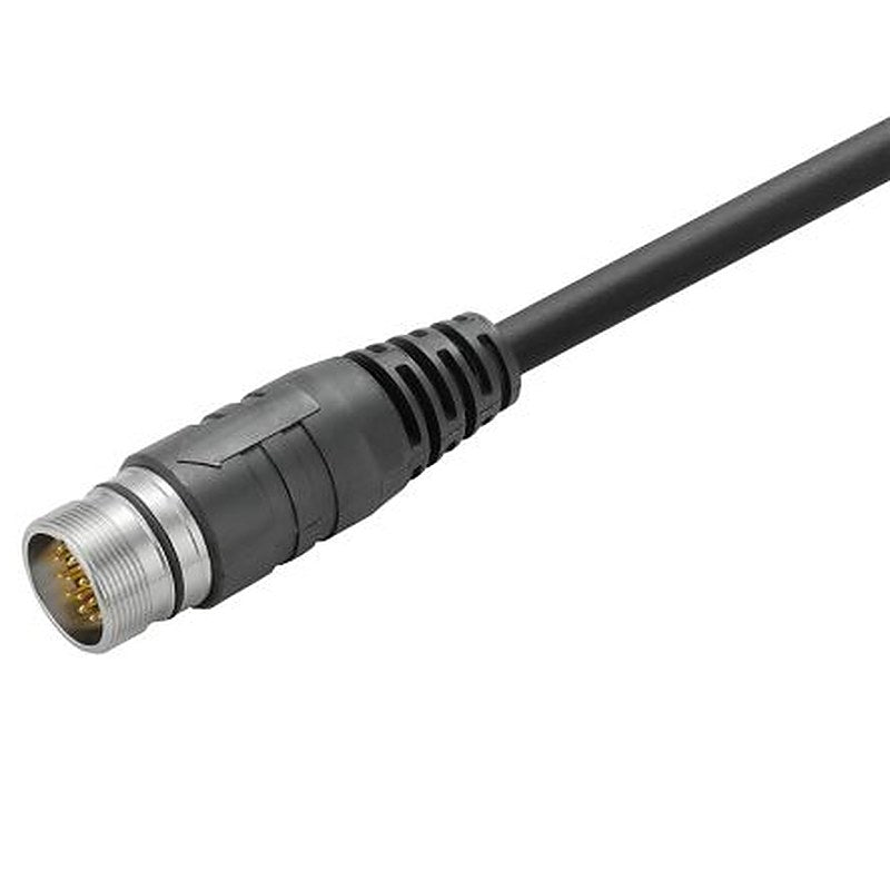 Weidmüller Male 19 way Straight to Unterminated Unterminated Actuator/Sensor Cable, 1 m