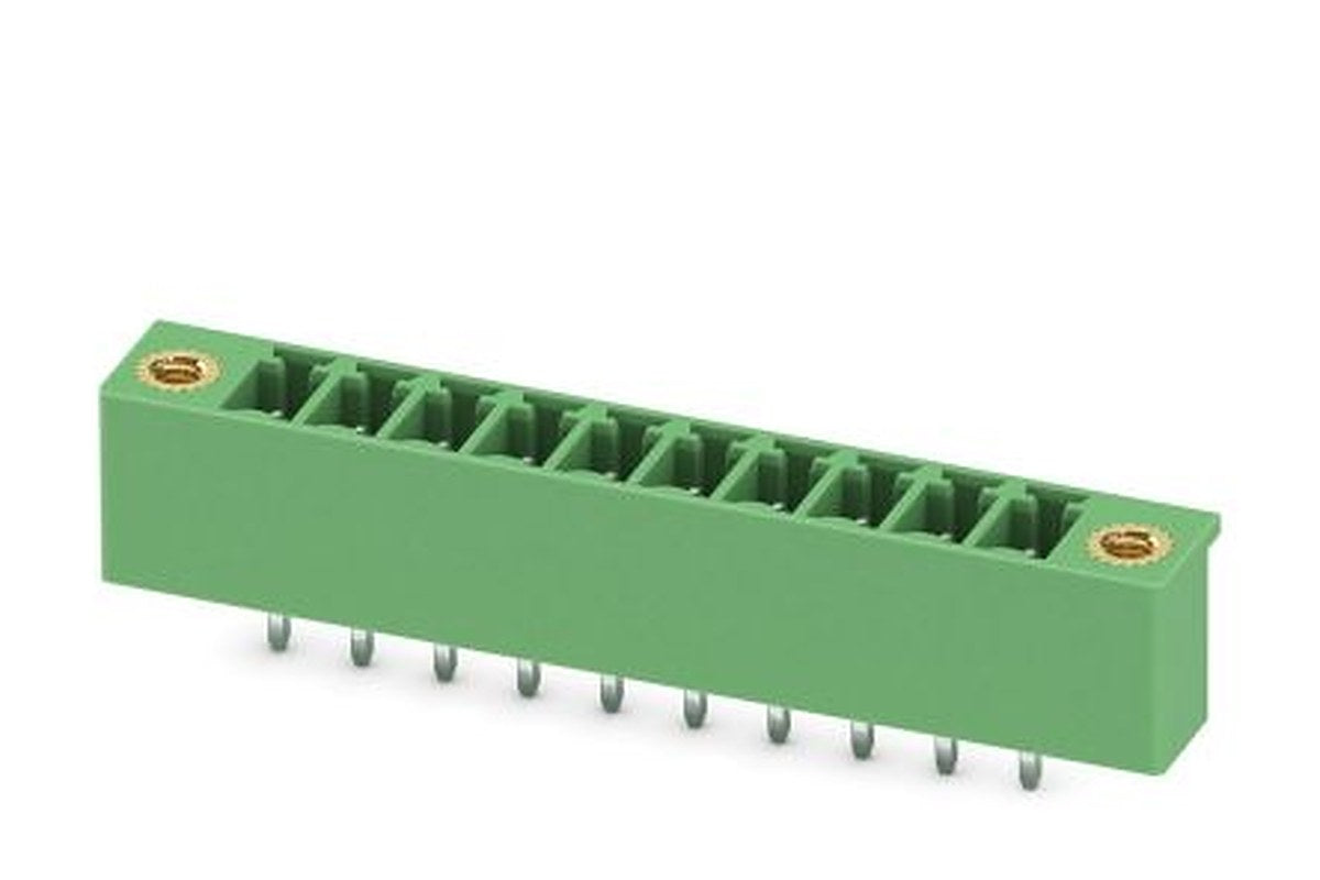 Phoenix Contact MCV 1.5/10-GF-3.81-LR Series Pluggable Terminal Block, 10-Contact, 3.81 mm Pitch, 1 Row, 1818261