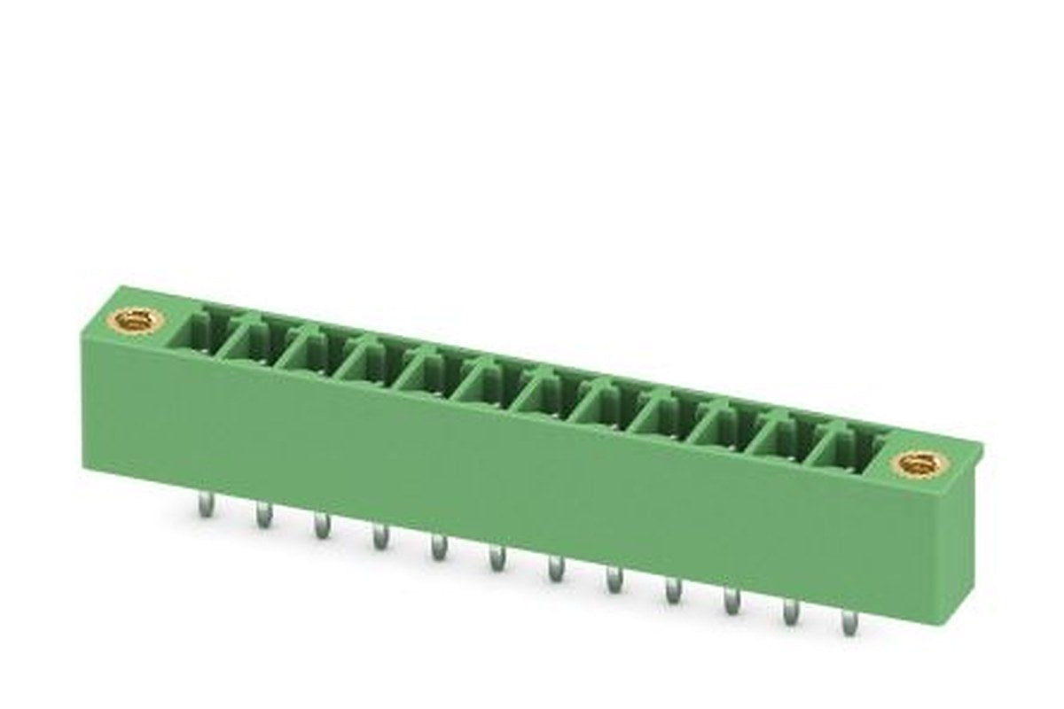 Phoenix Contact MCV 1.5/12-GF-3.81-LR Series Pluggable Terminal Block, 12-Contact, 3.81 mm Pitch, 1 Row, 1818287