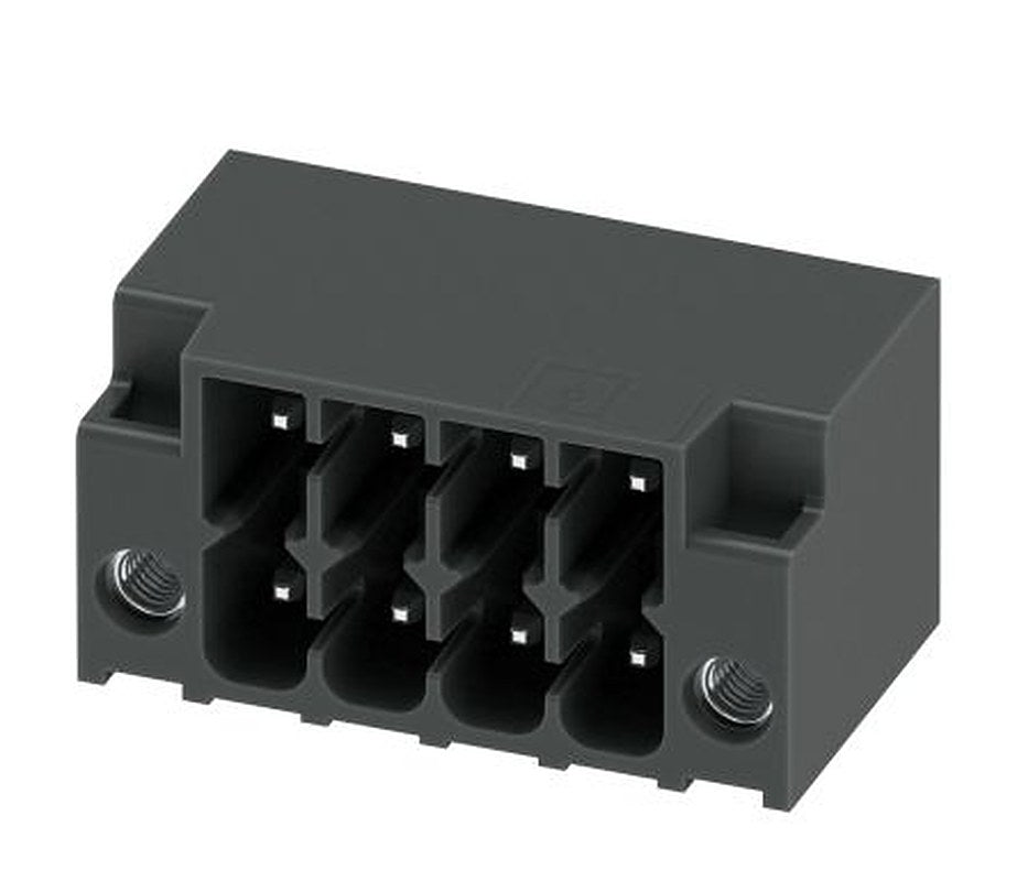 Phoenix Contact DMC 1.5/ 4-G1F-3.5-LRP20THRR44 Series Pluggable Terminal Block, 4-Contact, 3.5 mm Pitch, 2 Row, 1818520