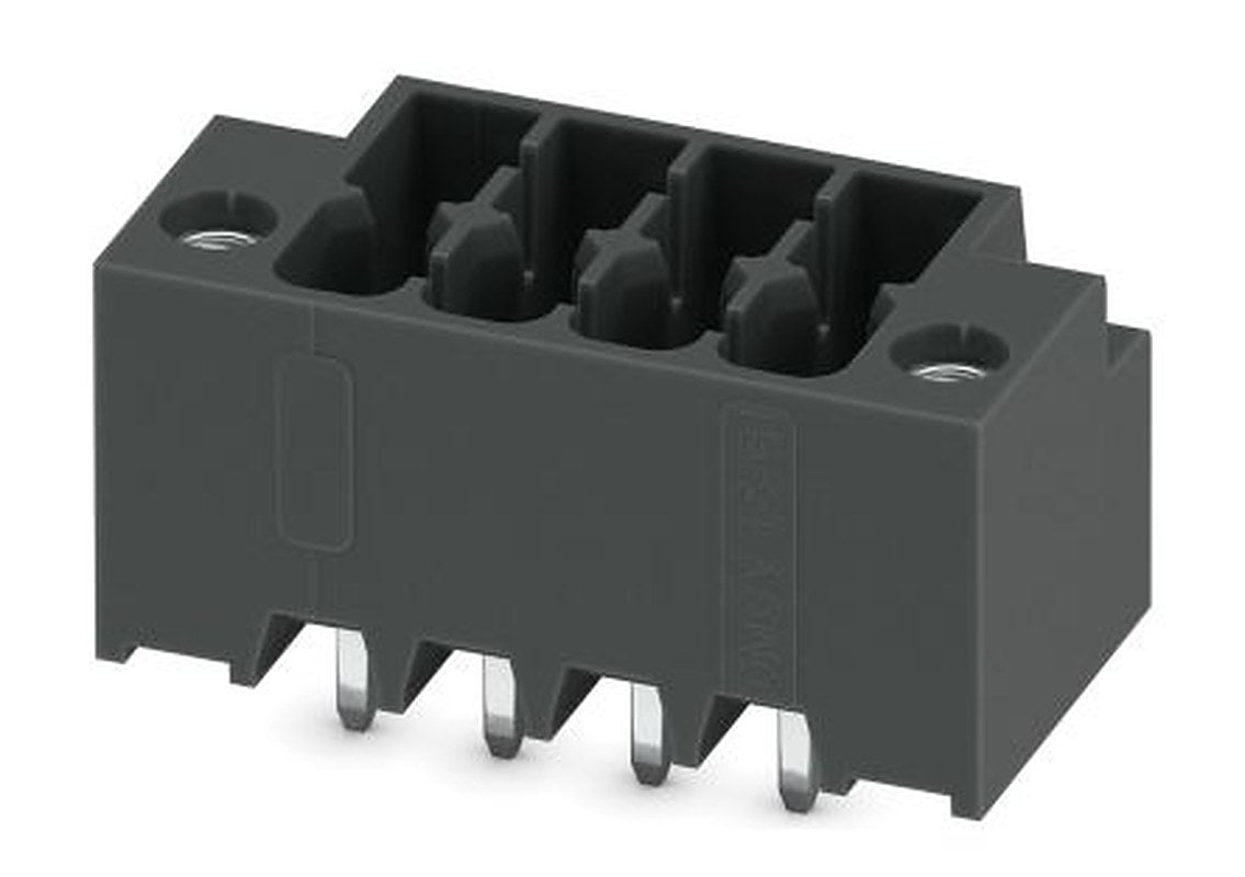 Phoenix Contact DMCV 1.5/ 4-G1F-3.5-LRP20THRR4 Series Pluggable Terminal Block, 4-Contact, 3.5 mm Pitch, 2 Row, 1818724