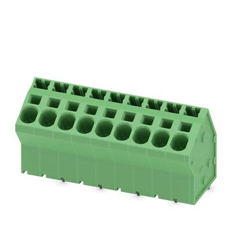 Phoenix Contact SPTA 5 Series PCB Terminal Block, 9-Contact, 7.5 mm Pitch, Wave Soldering Mount, 1 Row