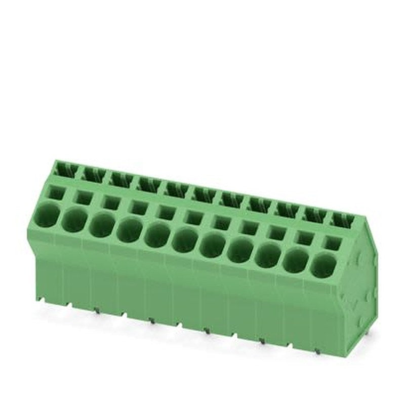Phoenix Contact SPTA 5 Series PCB Terminal Block, 11-Contact, 7.5 mm Pitch, Wave Soldering Mount, 1 Row