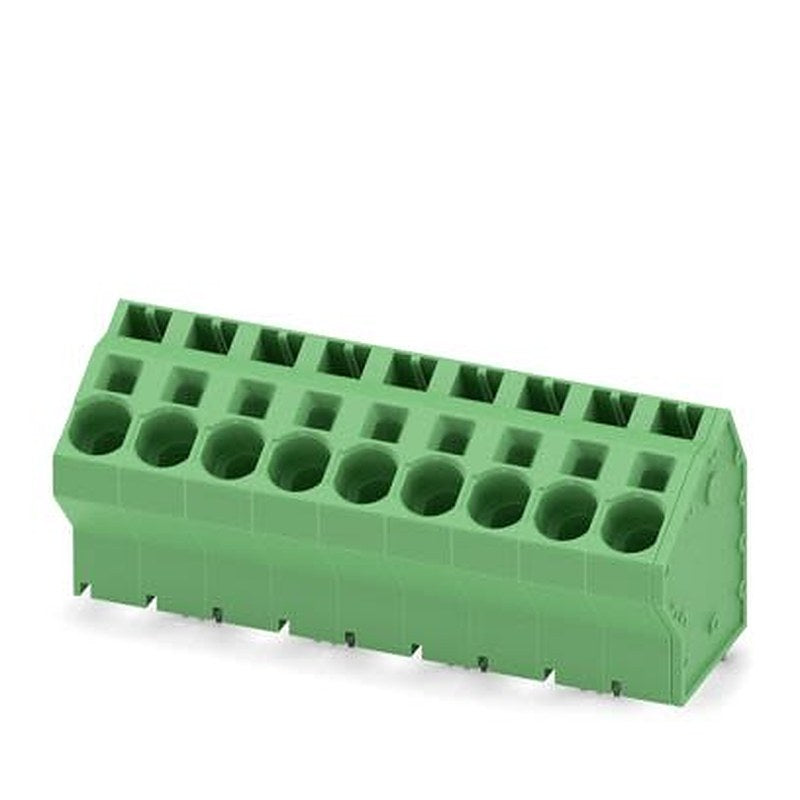 Phoenix Contact SPTA 16 Series PCB Terminal Block, 9-Contact, 10 mm Pitch, Wave Soldering Mount, 1 Row