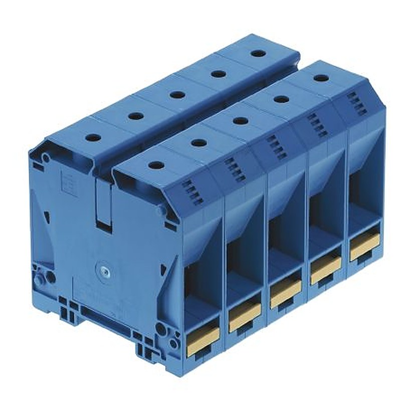 Weidmüller 1820560000 W Series Feed Through Terminal Block Blue, 120mm², 1-Level, Screw
