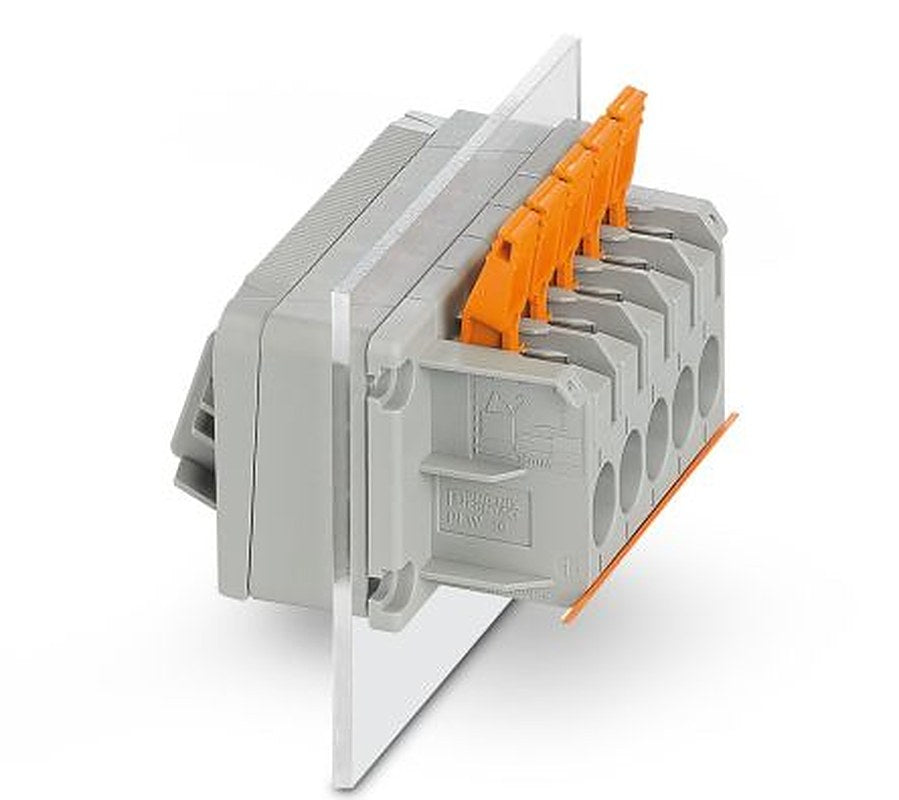 Phoenix Contact PLW 16-6/ 3-10 Series Feed Through Terminal Block, 3-Contact, 10 mm Pitch, 1 Row, 1821067