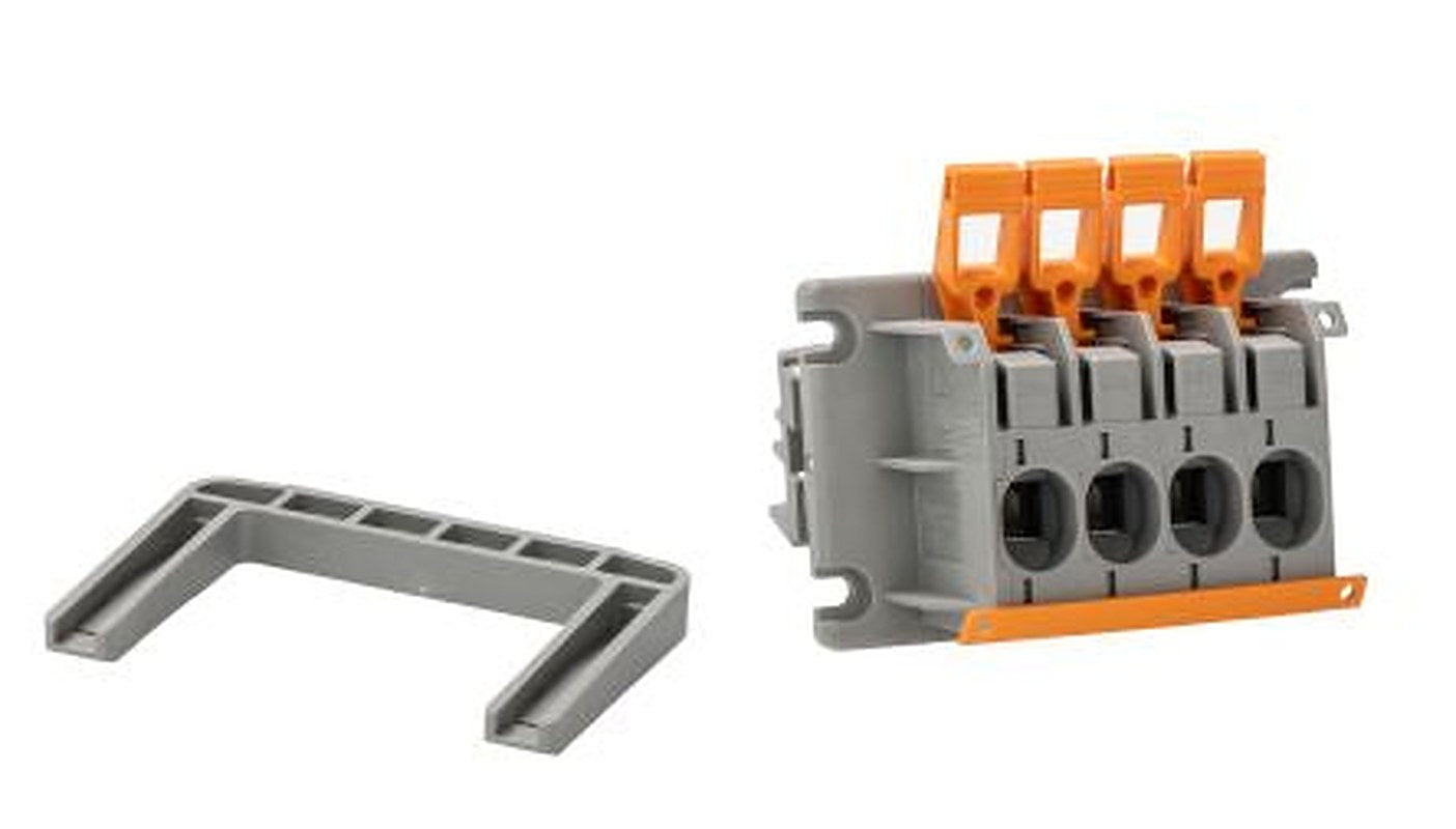 Phoenix Contact PLW 16-6/4-10 Series Feed Through Terminal Block, 4-Contact, 10 mm Pitch, 1 Row, 1821070