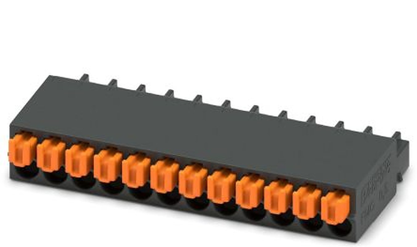 Phoenix Contact FMC 0.5/12-ST-2.54 Series PCB Terminal Block, 12-Contact, 2.54 mm Pitch, 1 Row, 1821193