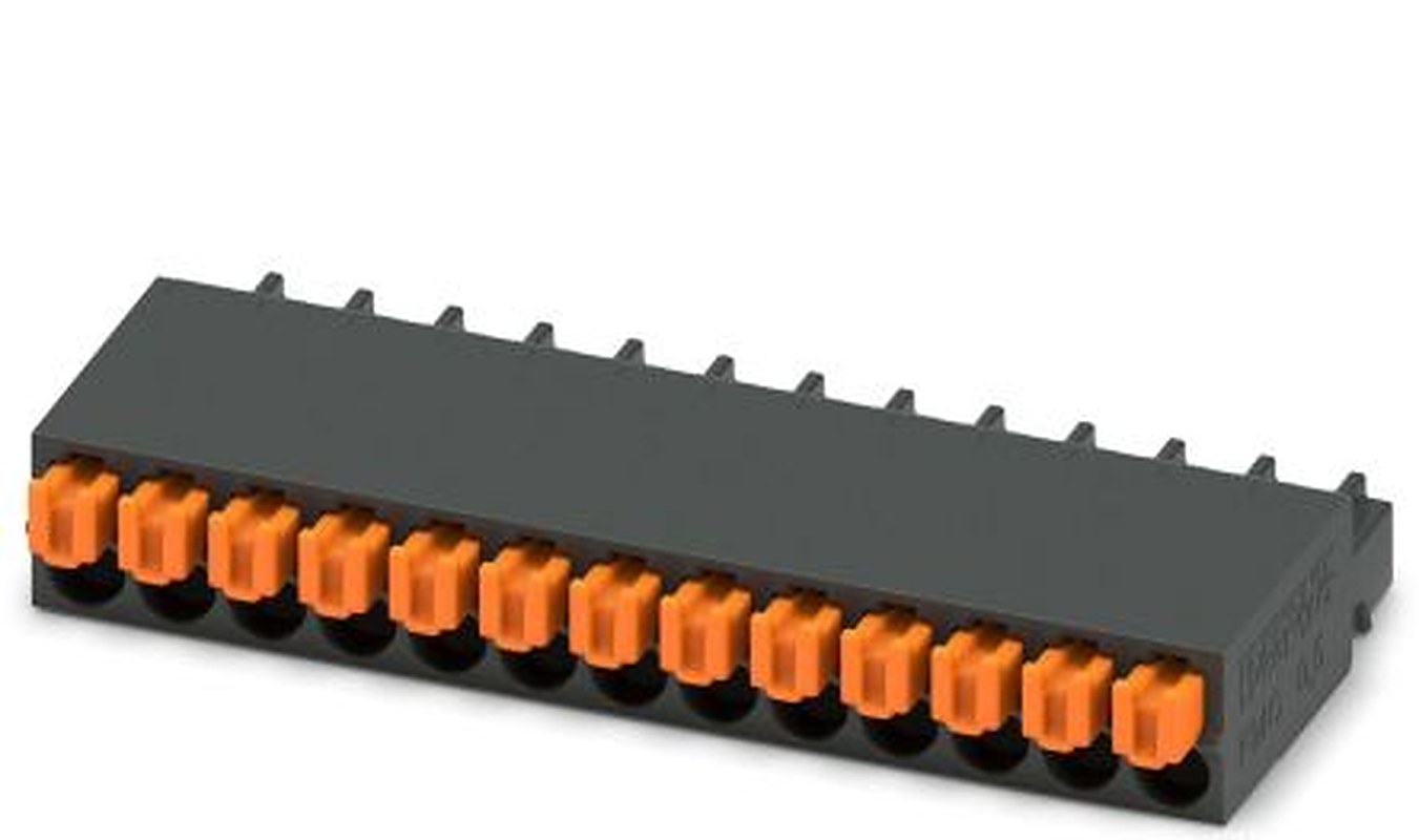 Phoenix Contact FMC 0.5/13-ST-2.54 Series PCB Terminal Block, 13-Contact, 2.54 mm Pitch, 1 Row, 1821203