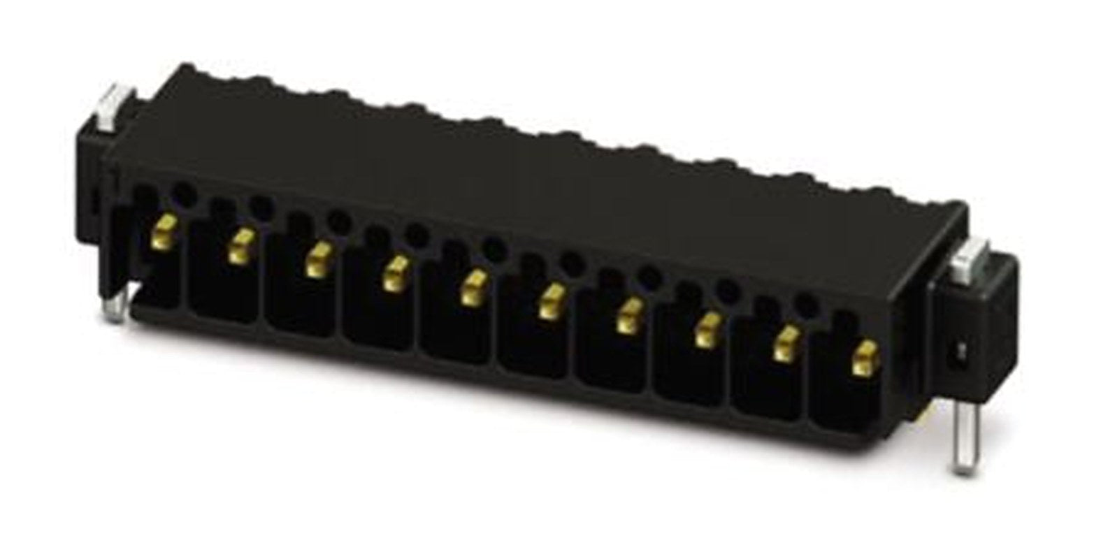 Phoenix Contact MC 0.5/ 3-G-2.54 P20 THR R24 Series Pluggable Terminal Block, 3-Contact, 2.54 mm Pitch, 1 Row, 1821258