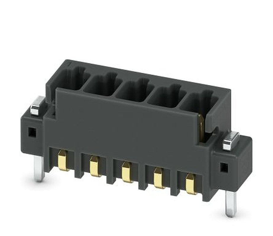 Phoenix Contact MCV 0.5/ 5-G-2.54 SMD R44 Series Pluggable Terminal Block, 5-Contact, 2.54 mm Pitch, 1 Row, 1821575