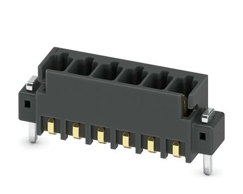 Phoenix Contact MCV 0.5/ 6-G-2.54 SMD R44 Series Pluggable Terminal Block, 6-Contact, 2.54 mm Pitch, 1 Row, 1821588
