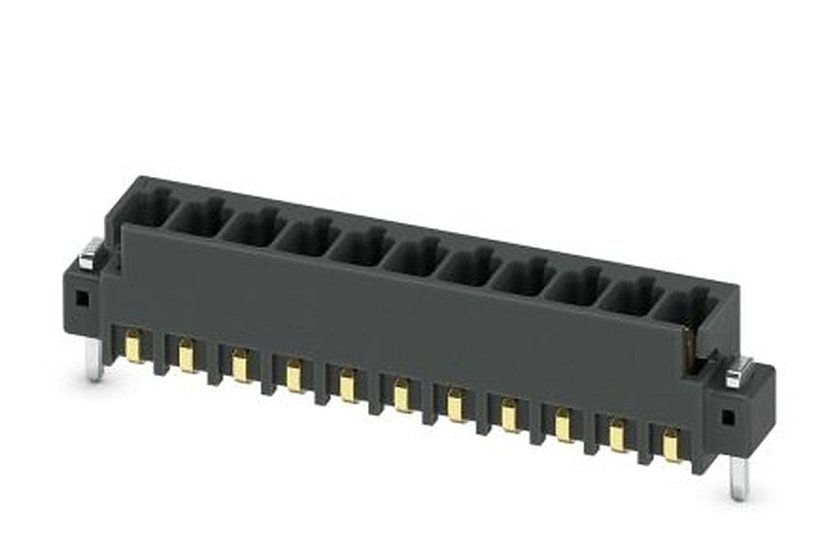 Phoenix Contact MCV 0.5/11-G-2.54 SMD R56 Series Pluggable Terminal Block, 11-Contact, 2.54 mm Pitch, 1 Row, 1821630