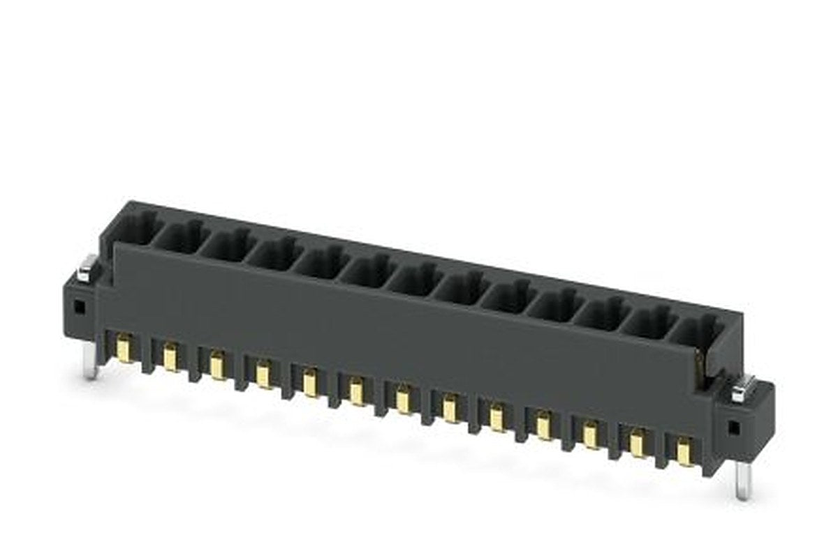 Phoenix Contact MCV 0.5/13-G-2.54 SMD R56 Series Pluggable Terminal Block, 13-Contact, 2.54 mm Pitch, 1 Row, 1821656