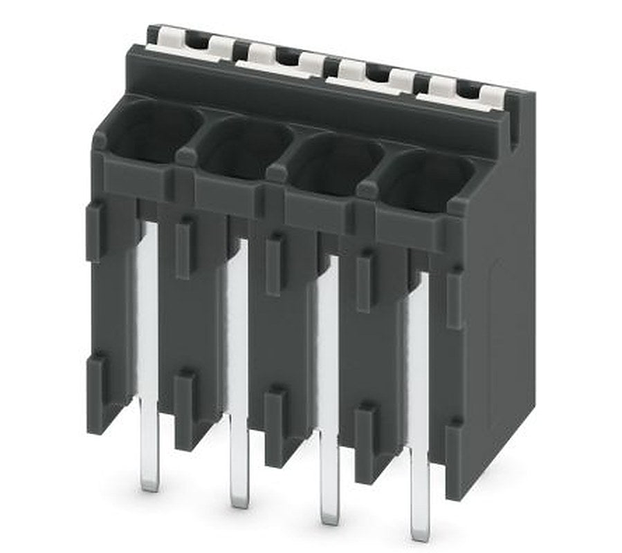 Phoenix Contact SPT-THR 1.5/4-V-3.5 P26 Series PCB Terminal Block, 4-Contact, 3.5 mm Pitch, 1 Row, 1822338