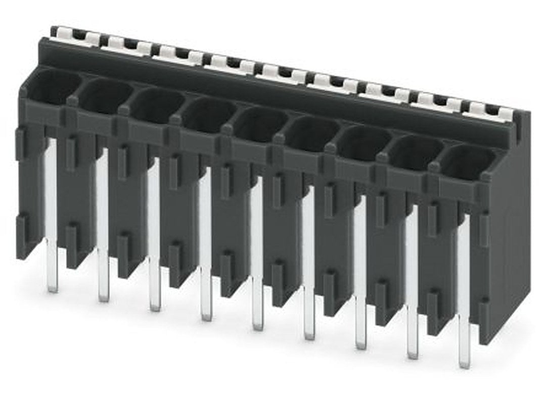 Phoenix Contact SPT-THR 1.5/9-V-3.5 P26 Series PCB Terminal Block, 9-Contact, 3.5 mm Pitch, 1 Row, 1822383