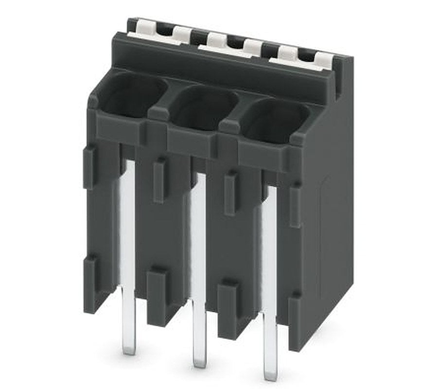 Phoenix Contact SPT-THR 1.5/3-V-3.81 P26 Series PCB Terminal Block, 3-Contact, 3.81 mm Pitch, 1 Row, 1822435