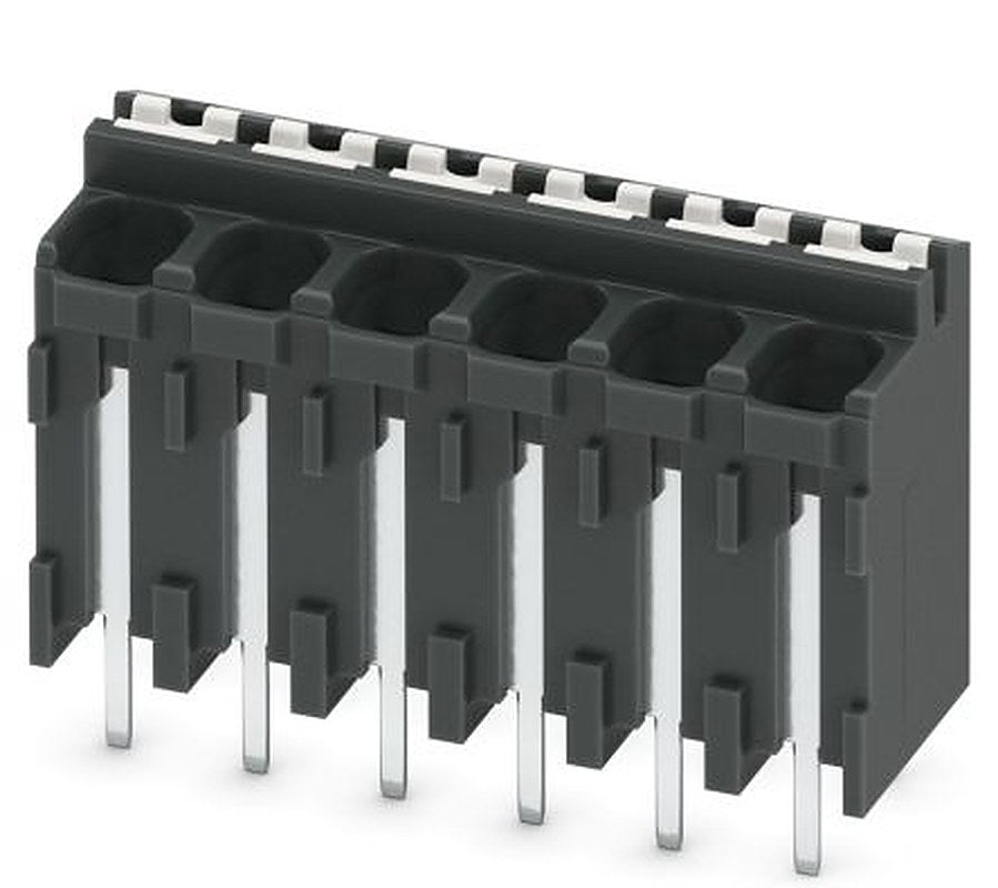 Phoenix Contact SPT-THR 1.5/6-V-3.81 P26 Series PCB Terminal Block, 6-Contact, 3.81 mm Pitch, 1 Row, 1822464