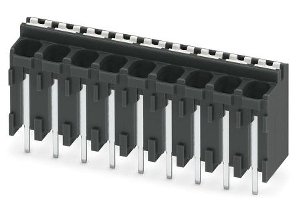 Phoenix Contact SPT-THR 1.5/9-V-3.81 P26 Series PCB Terminal Block, 9-Contact, 3.81 mm Pitch, 1 Row, 1822493