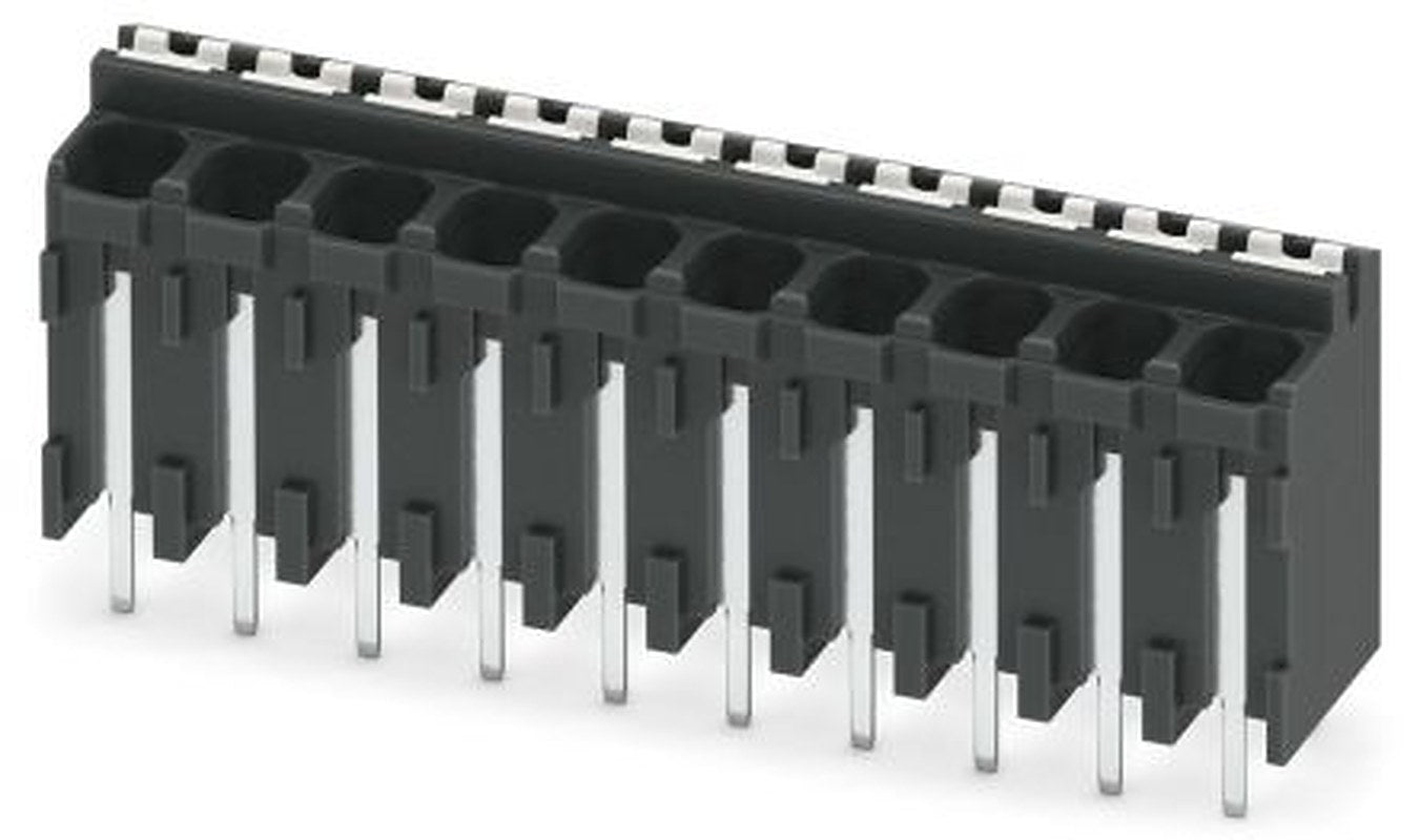 Phoenix Contact SPT-THR 1.5/10-V-3.81 P26 Series PCB Terminal Block, 10-Contact, 3.81 mm Pitch, 1 Row, 1822503