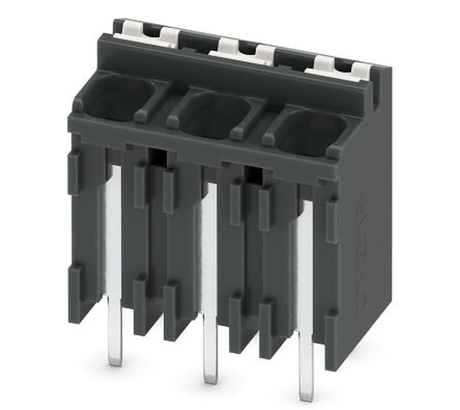 Phoenix Contact SPT-THR 1.5/3-V-5.0 P26 Series PCB Terminal Block, 3-Contact, 5 mm Pitch, 1 Row, 1822545