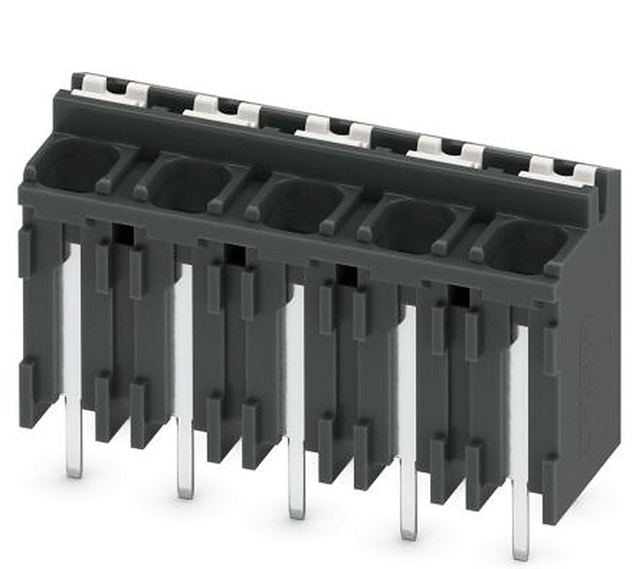 Phoenix Contact SPT-THR 1.5/5-V-5.0 P26 Series PCB Terminal Block, 5-Contact, 5 mm Pitch, 1 Row, 1822561