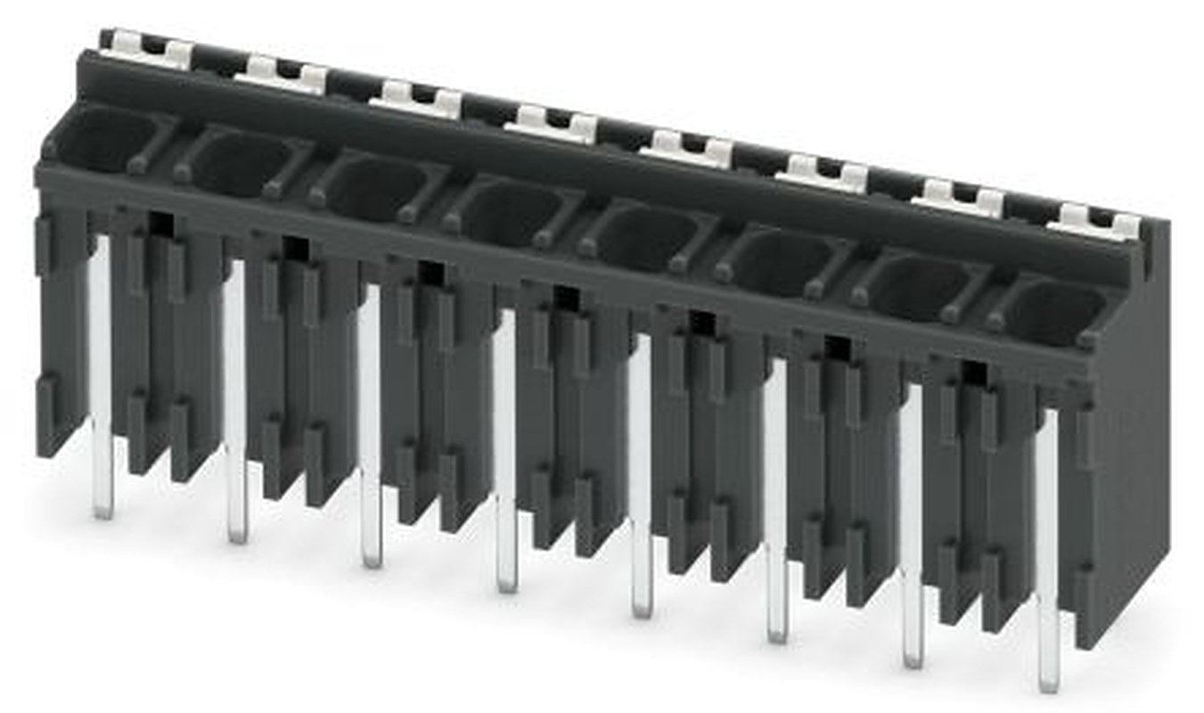 Phoenix Contact SPT-THR 1.5/8-V-5.0 P26 Series PCB Terminal Block, 8-Contact, 5 mm Pitch, 1 Row, 1822590
